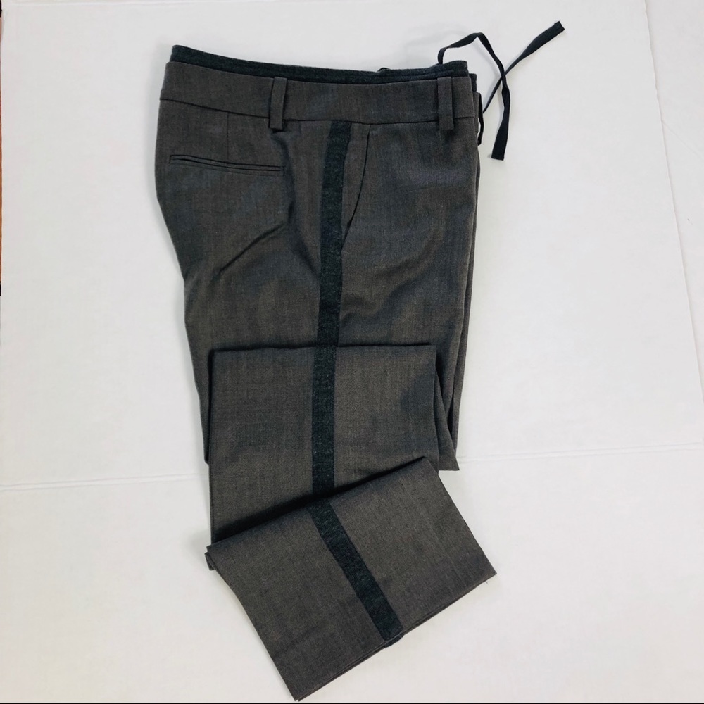 ANN TAYLOR GRAY TRIM PANTSSZ 4